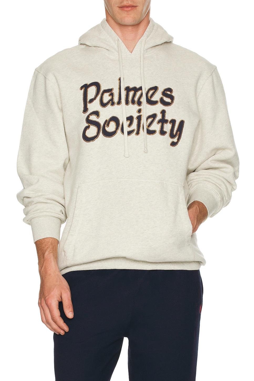 Society Hoodie Oatmeal Melange - Thumbnail 4