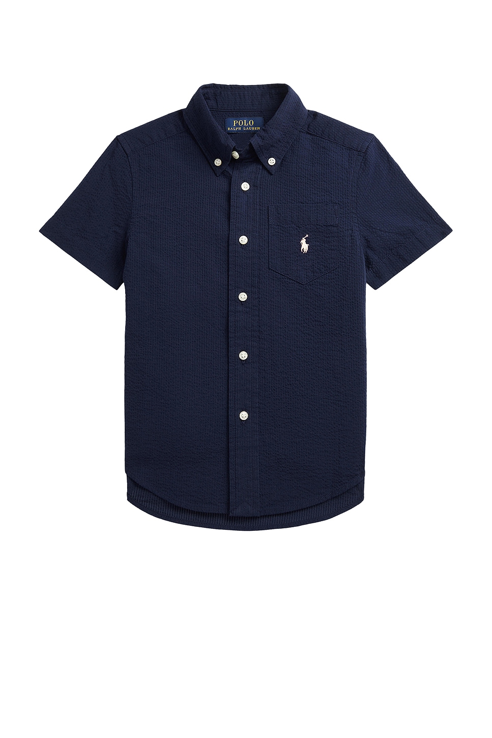 Kids Short Sleeve Seersucker Sport Shirt