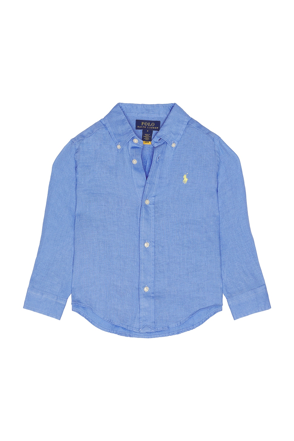 Polo Ralph Lauren Long Sleeve Linen Sport Shirt in Harbor Island Blue ...