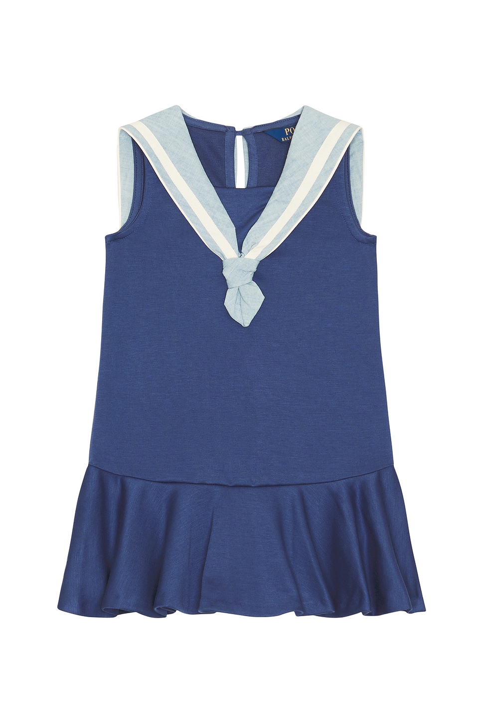 Sleeveless Ponte Nautical A-line Dress
