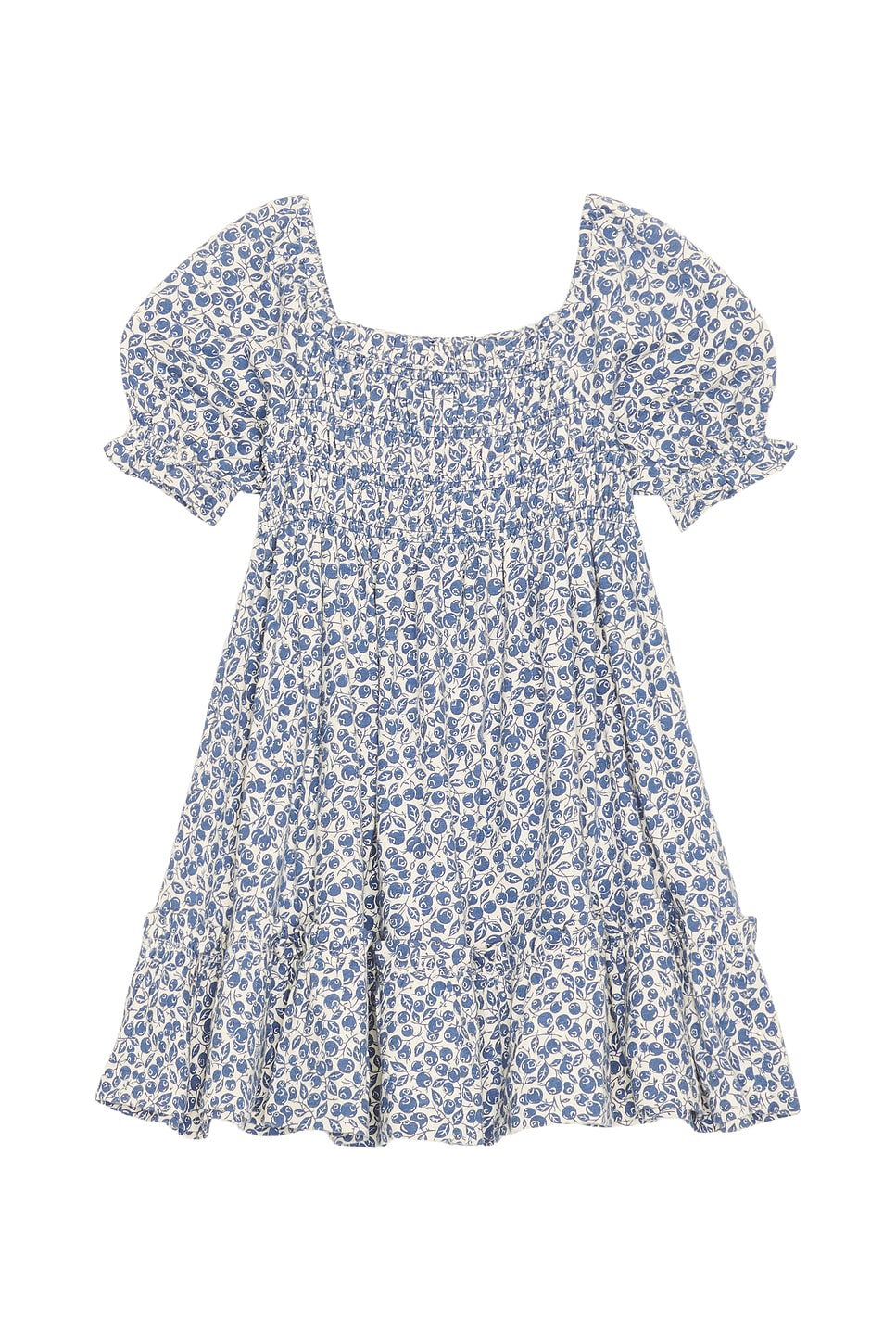 Polo Ralph Lauren Short Sleeve Jersey Knit Floral Smocked Dress in  Blueberry Fields | REVOLVE