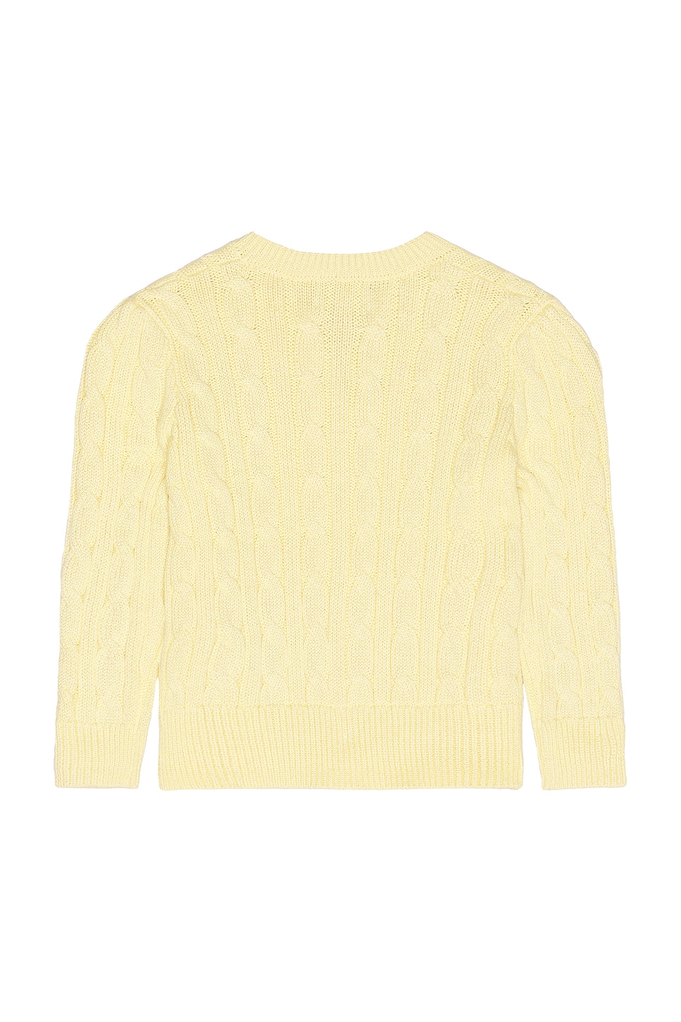 Polo Ralph Lauren Long Sleeve Cotton Cable Knit Cardigan in T-bird
