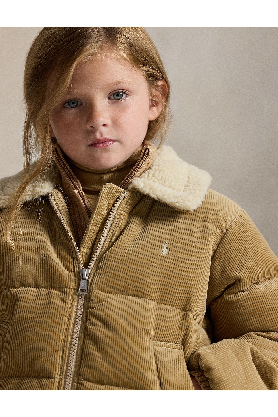 Corduroy Puffer Coat
