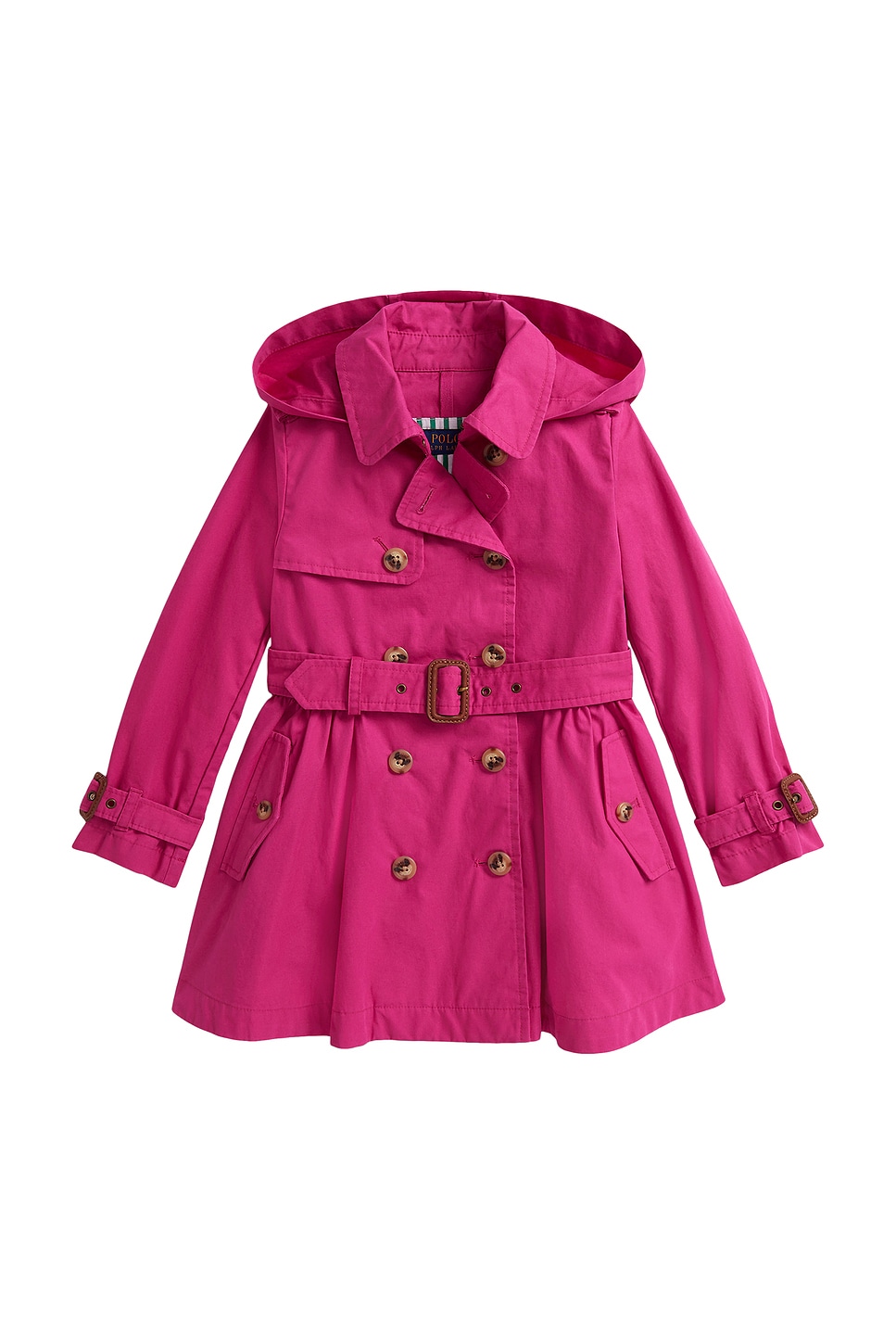 Ralph Lauren ピンクジャケット L/G (12-14) Polo Ralph Lauren Kids Long Sleeve Cotton Trench Coat in College