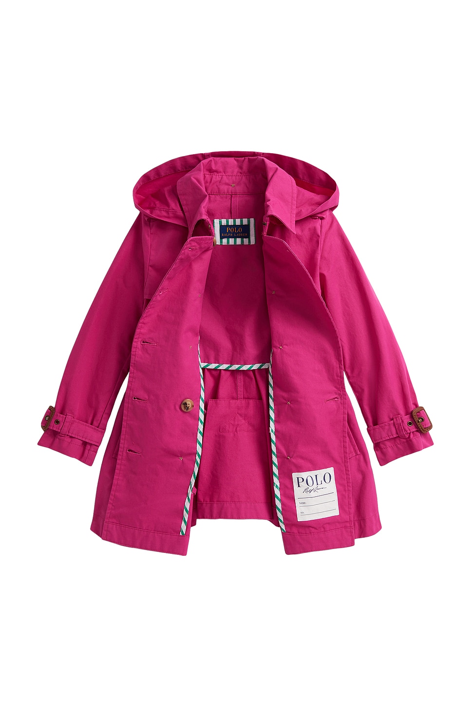 Polo Ralph Lauren Kids Long Sleeve Cotton Trench Coat in College