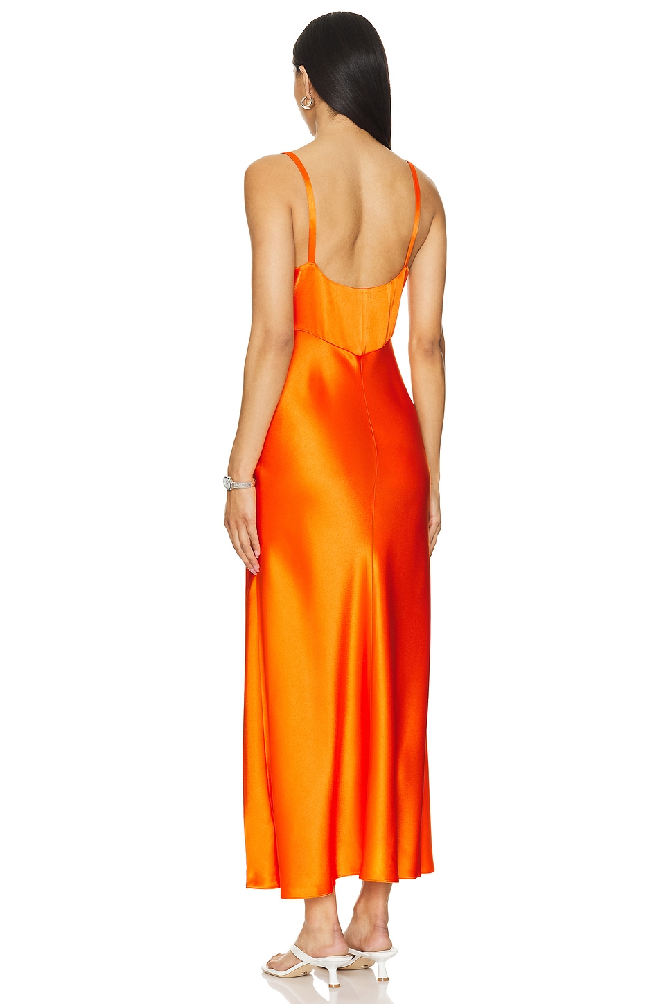 Polo Ralph Lauren Addison Slip Dress in Bright Signal Orange | REVOLVE