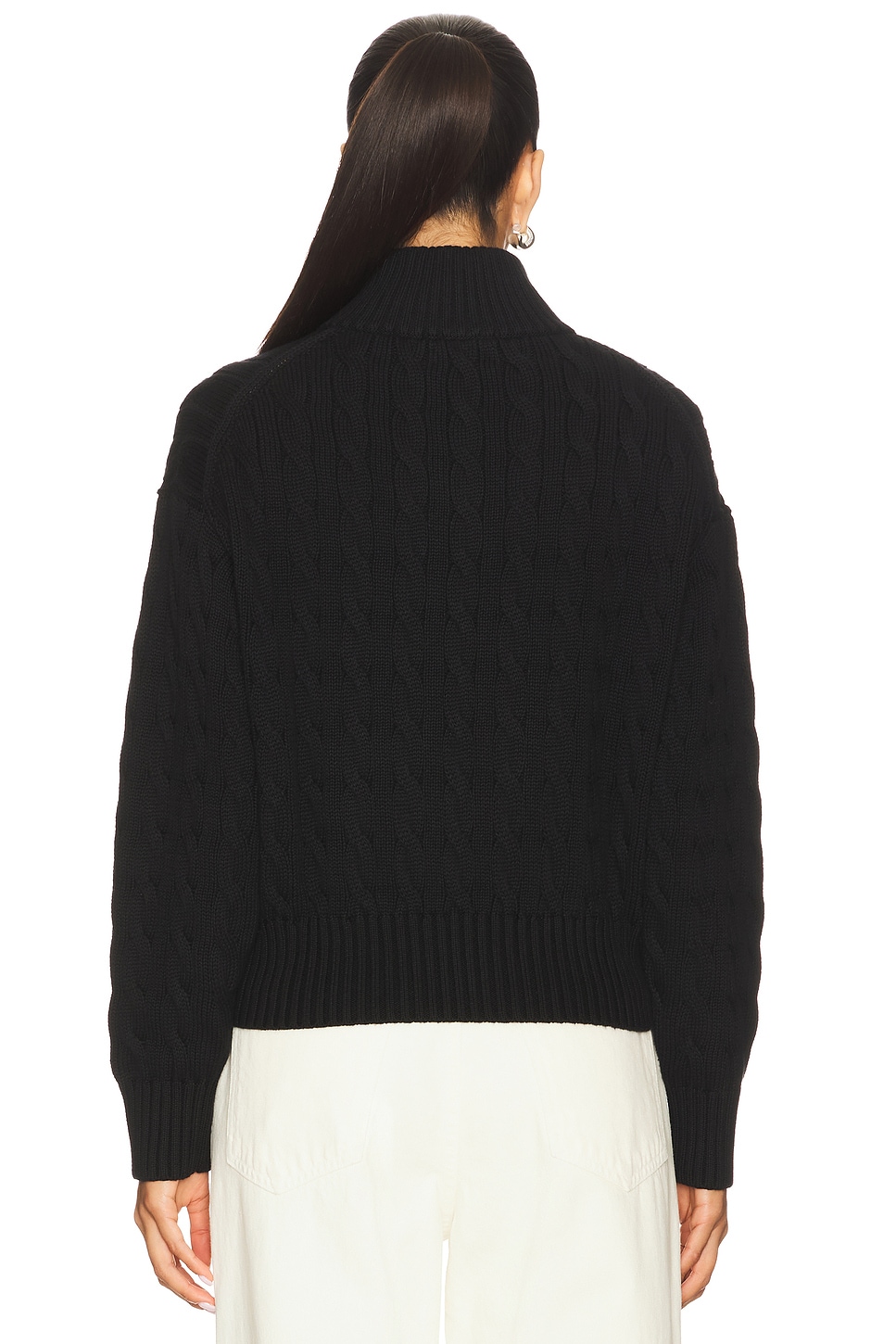Polo Ralph Lauren Cable-Knit Cotton Quarter-Zip Sweater thumbnail