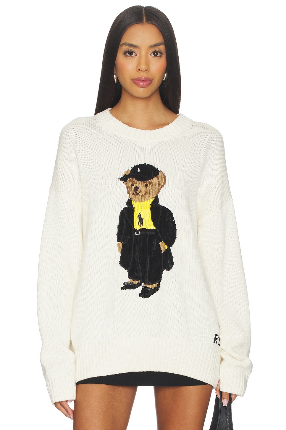 Polo Bear Cotton Crewneck Sweater