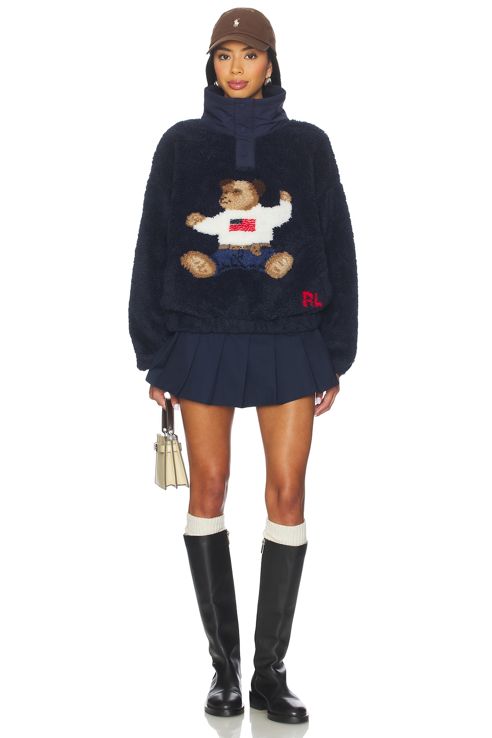 Polo Ralph Lauren Polo Bear High Pile Fleece Mockneck