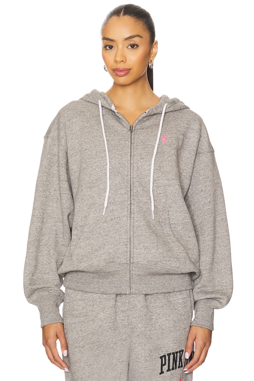 Polo Ralph Lauren - Pink Pony Vintage Hood Full Zip Sweatshirt | Plush