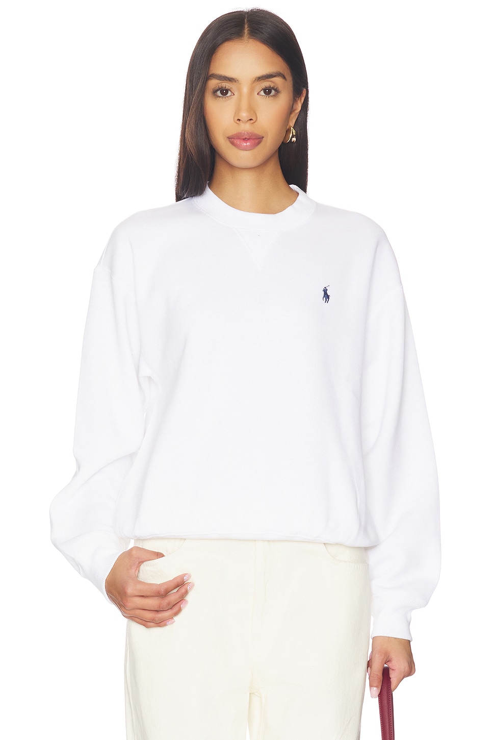 Arctic Fleece Knit Long Sleeve Crew Neck Sweatshirt