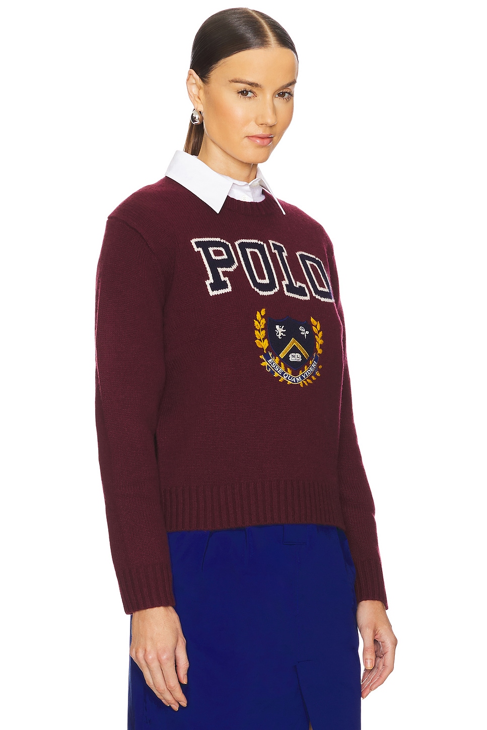 Ruby Ralph Polo Ralph Lauren Polo Ny Long Sleeve Pullover in Rich Ruby Multi | REVOLVE