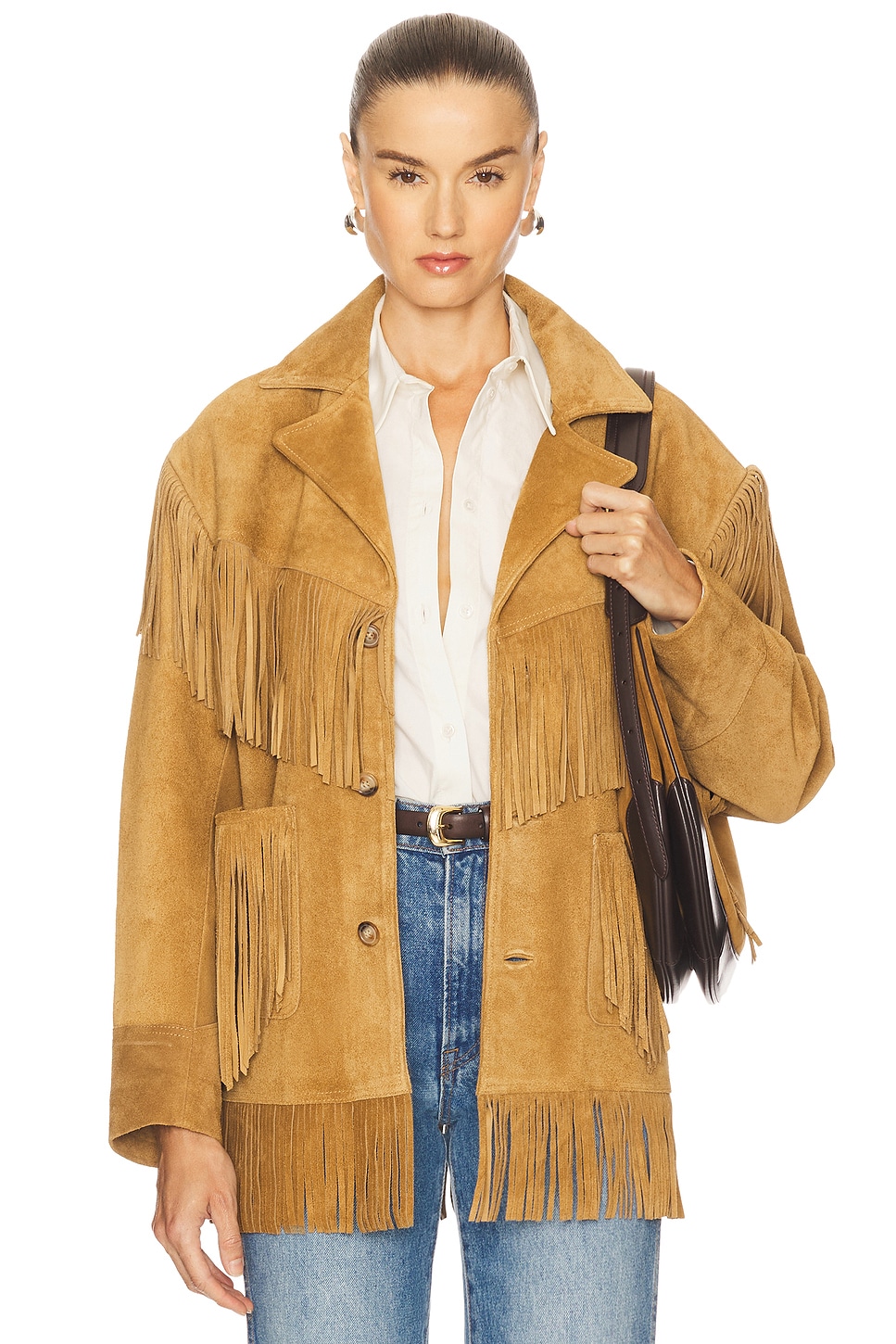 Polo Ralph Lauren Fringe Suede Western Jacket