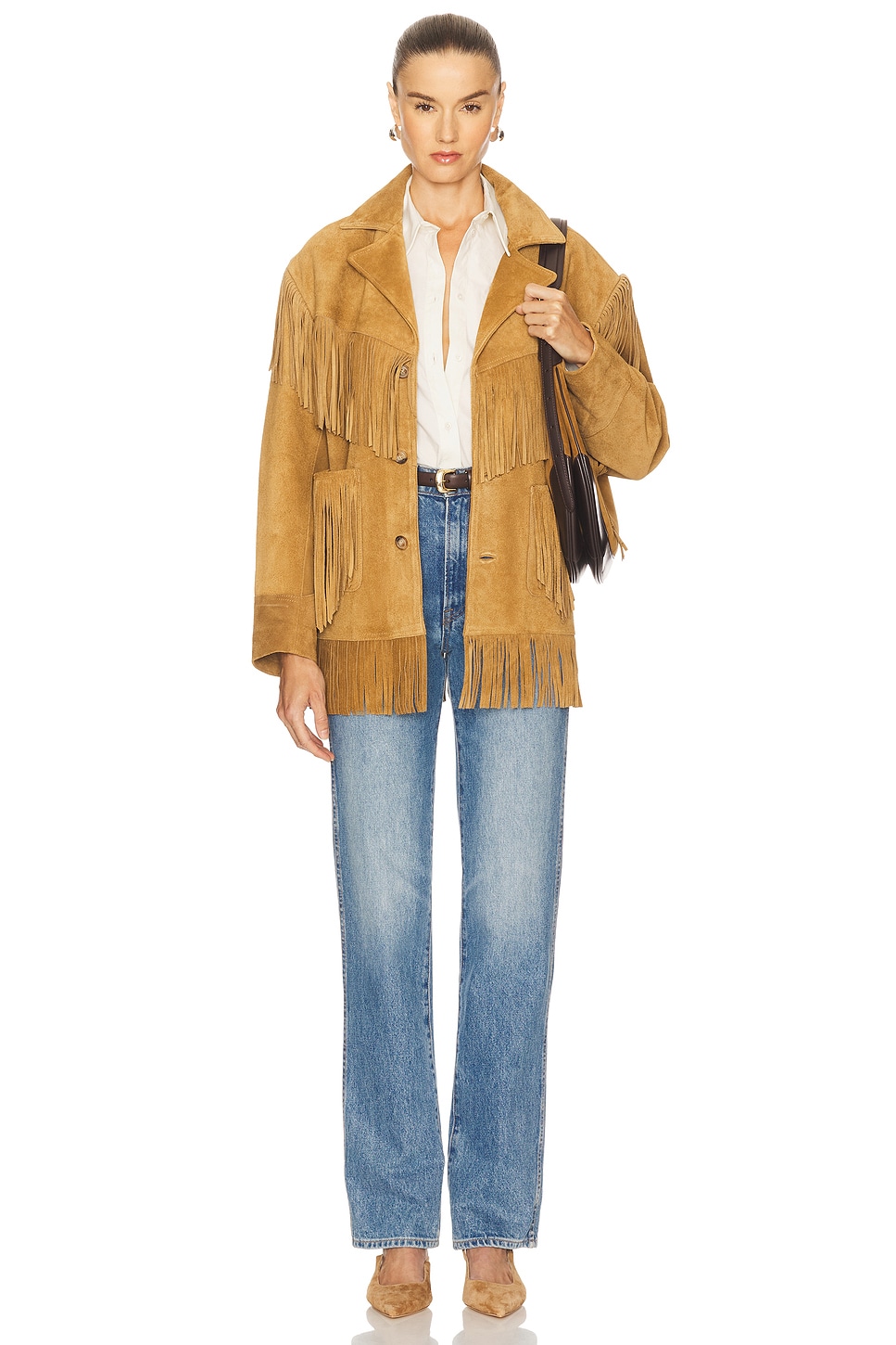Polo Ralph Lauren Fringe Suede Western Jacket