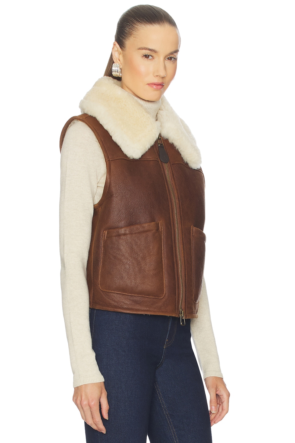 Polo Ralph Lauren - Shearling Full-zip Vest | Plush