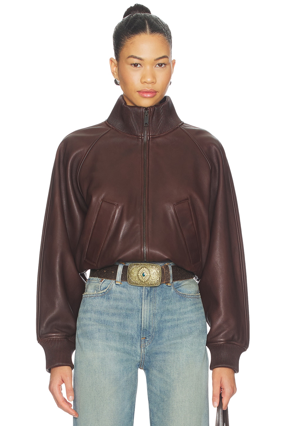 Polo Ralph Lauren Leather Jacket in Brown | REVOLVE