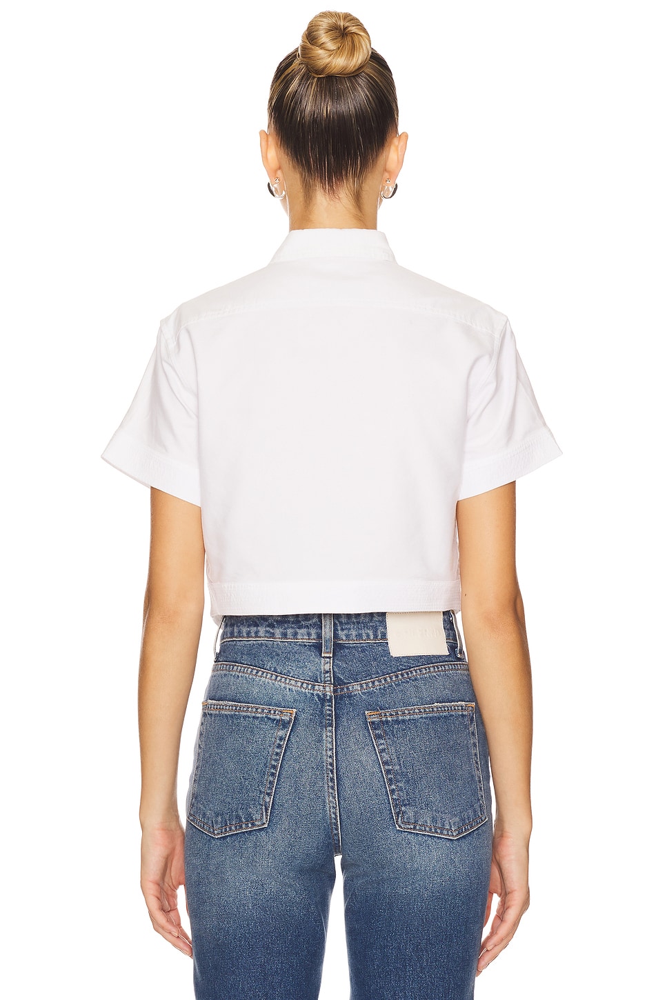 Polo Ralph Lauren Cotton Oxford Tie-front Cropped Shirt thumbnail