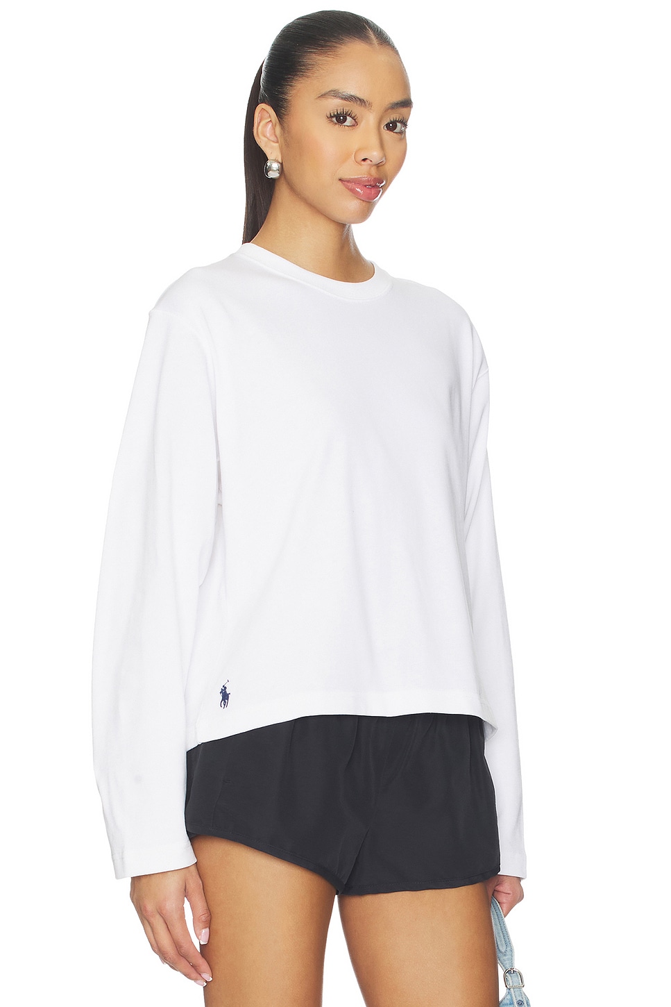 新品✨　Polo by Ralph Lauren ホワイト クロップドシャツ Polo Ralph Lauren クロップシャツ - White | REVOLVE