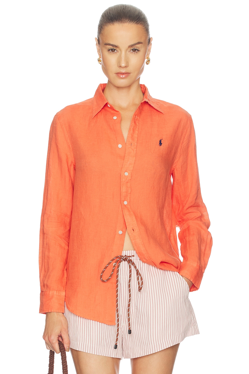 Classic Long Sleeve Button Front Shirt
