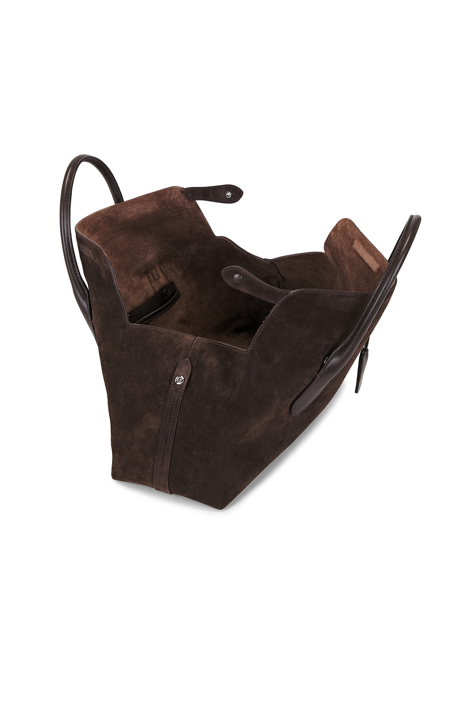 Suede & Leather Medium Satchel