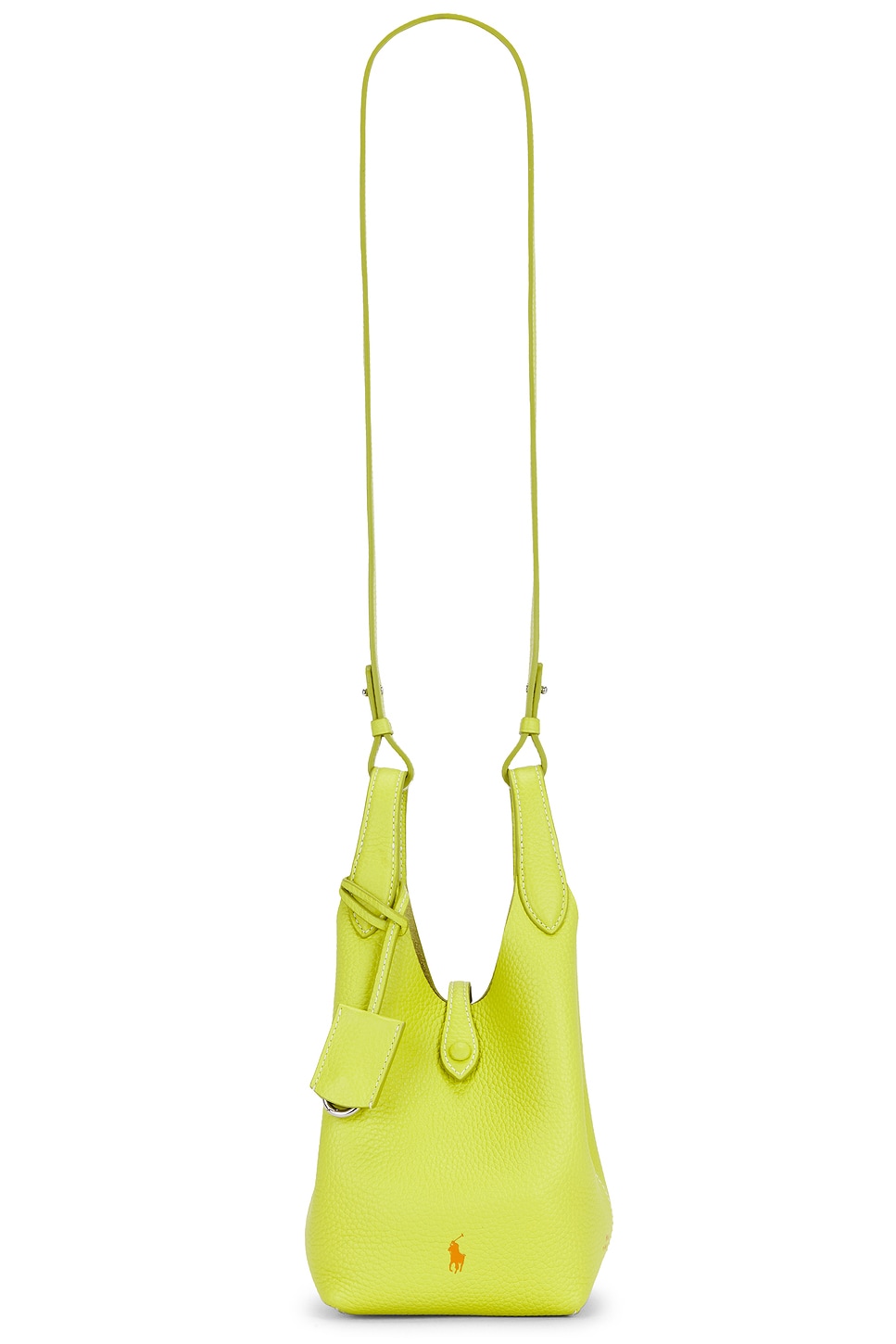 Shiny Drum Pebble Small Crossbody Bag