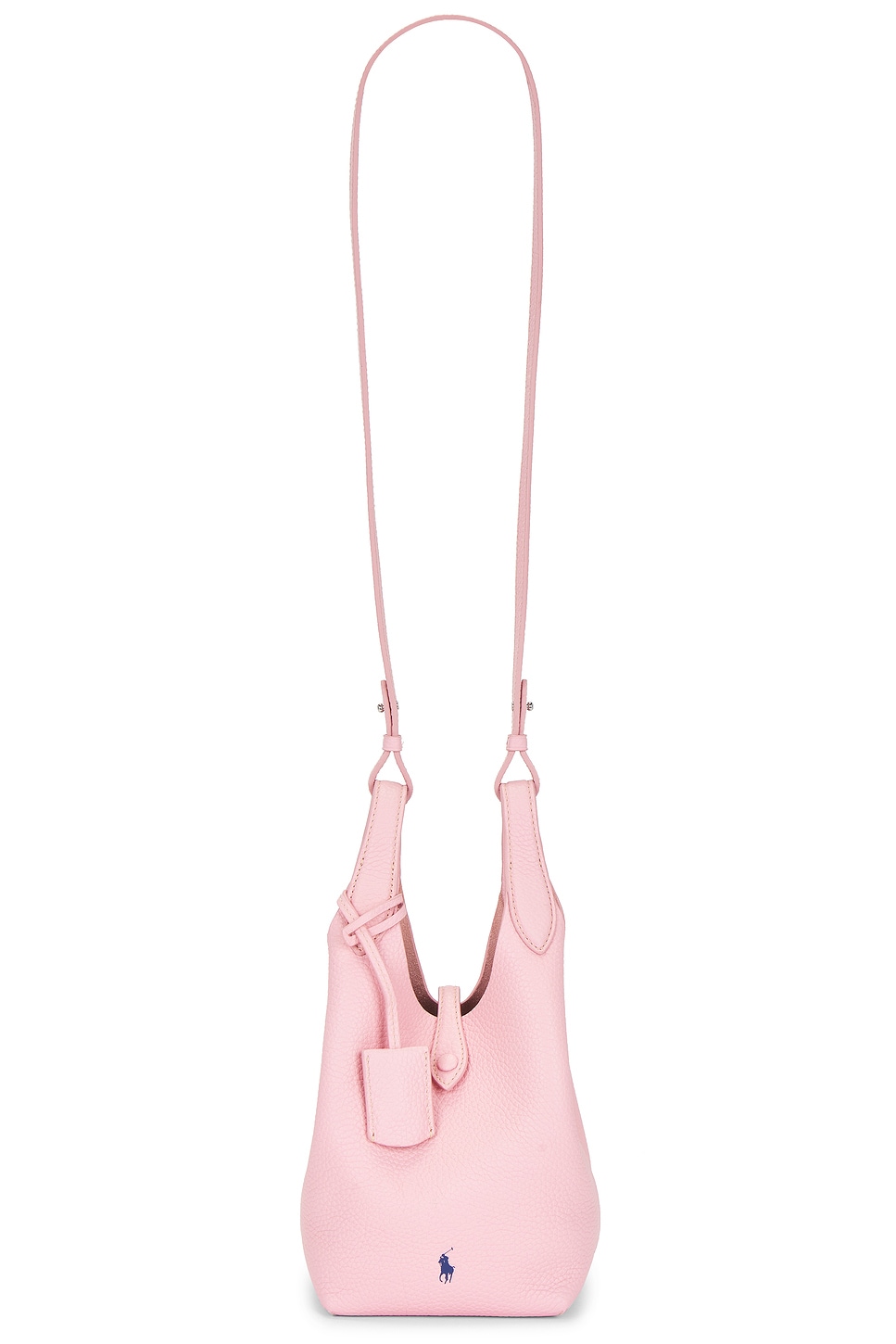 Shiny Drum Pebble Mini Crossbody Bag