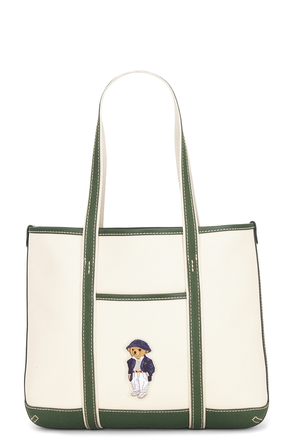 Canvas Leather Tote Small Bag