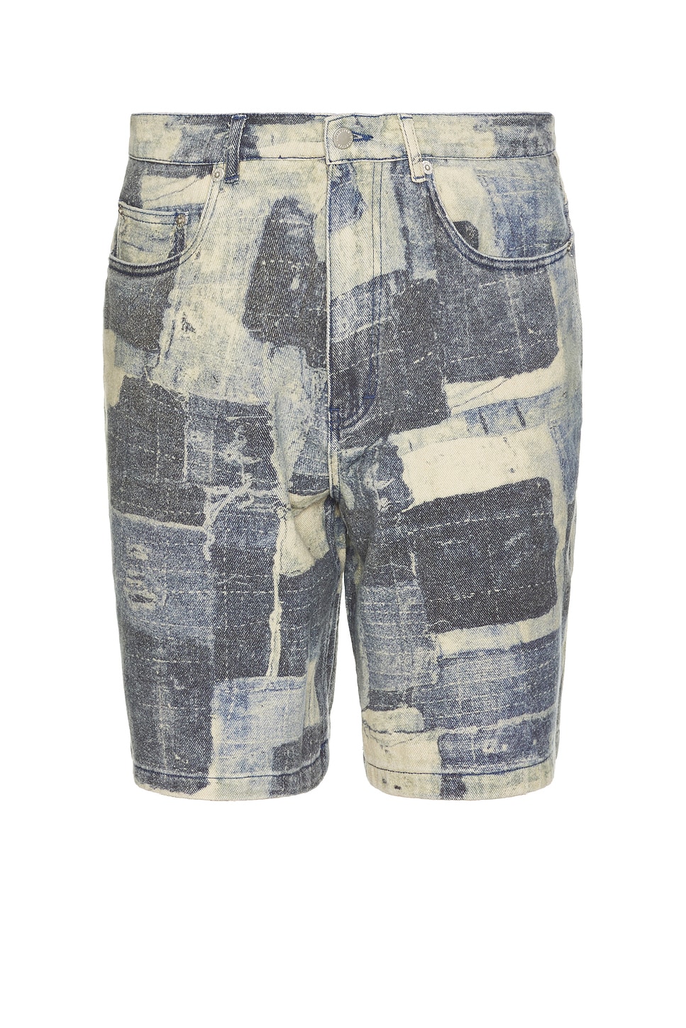 Pleasures Boro Baggy Jorts in Indigo | REVOLVE