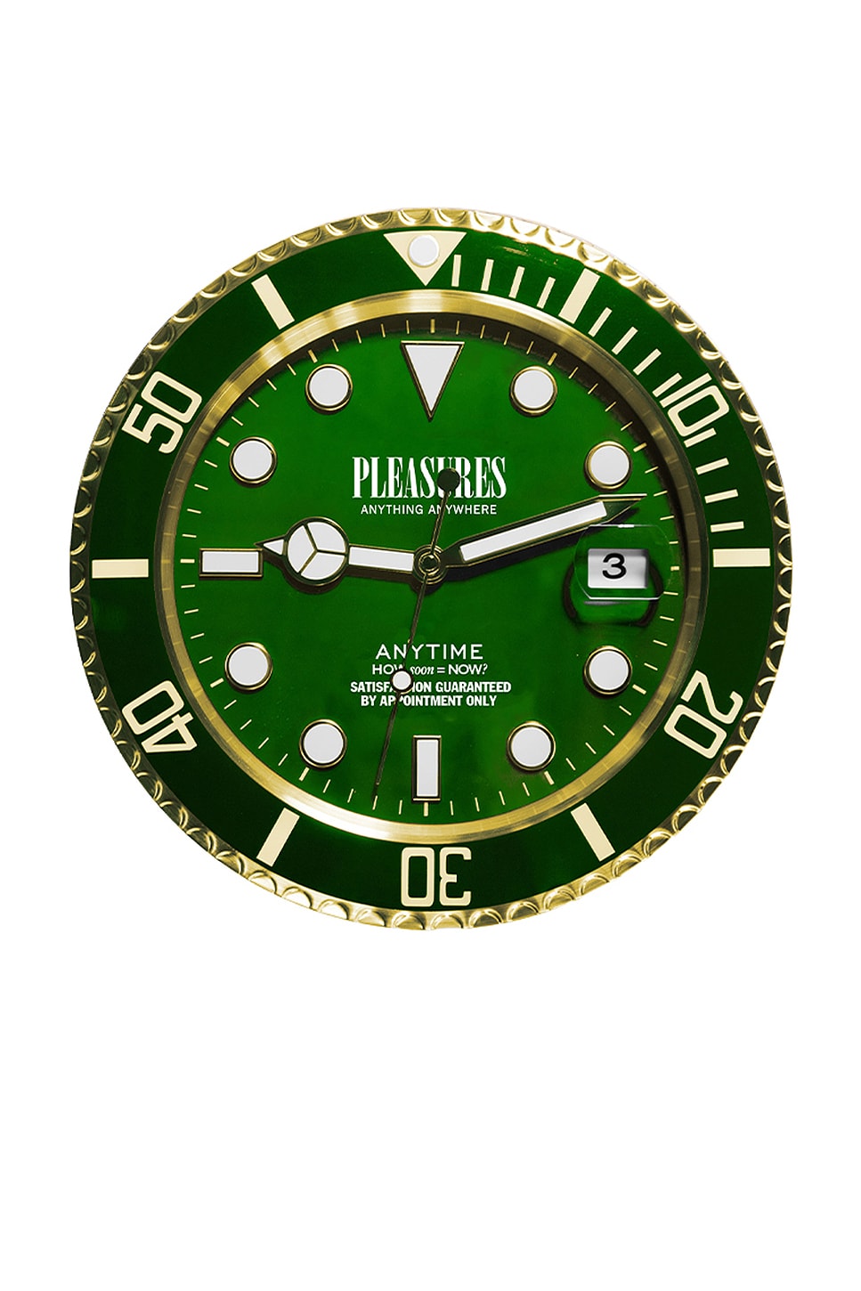 Pleasures Anytime Clock in Gold & Green | REVOLVE