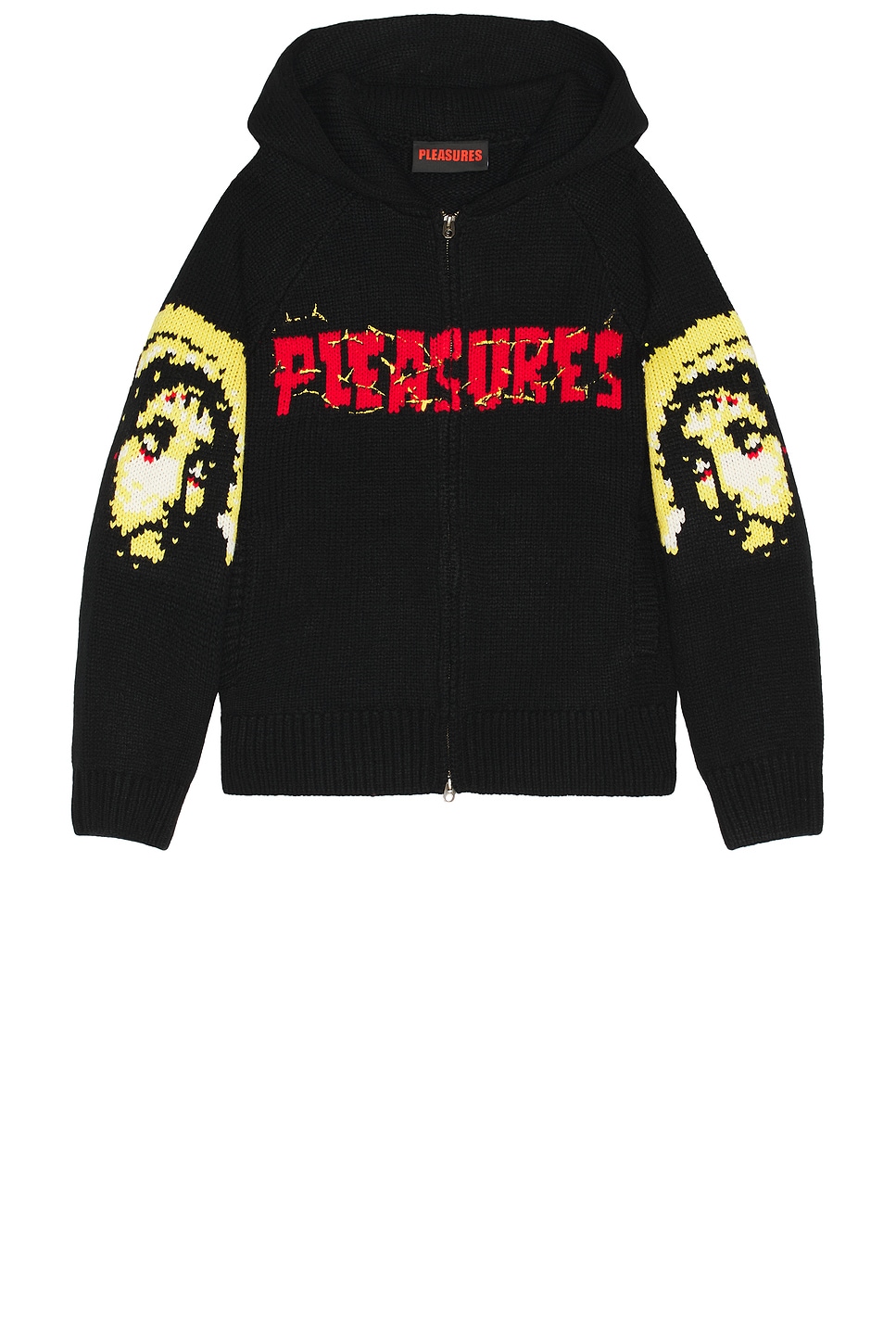 Pleasures Chosen Knitted Hoodie in Black | REVOLVE