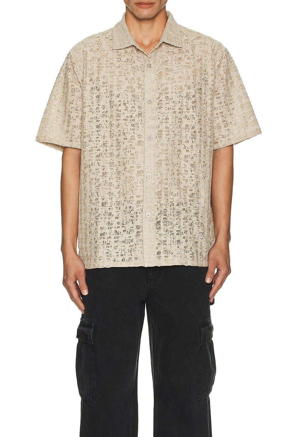 Lacy Button Down