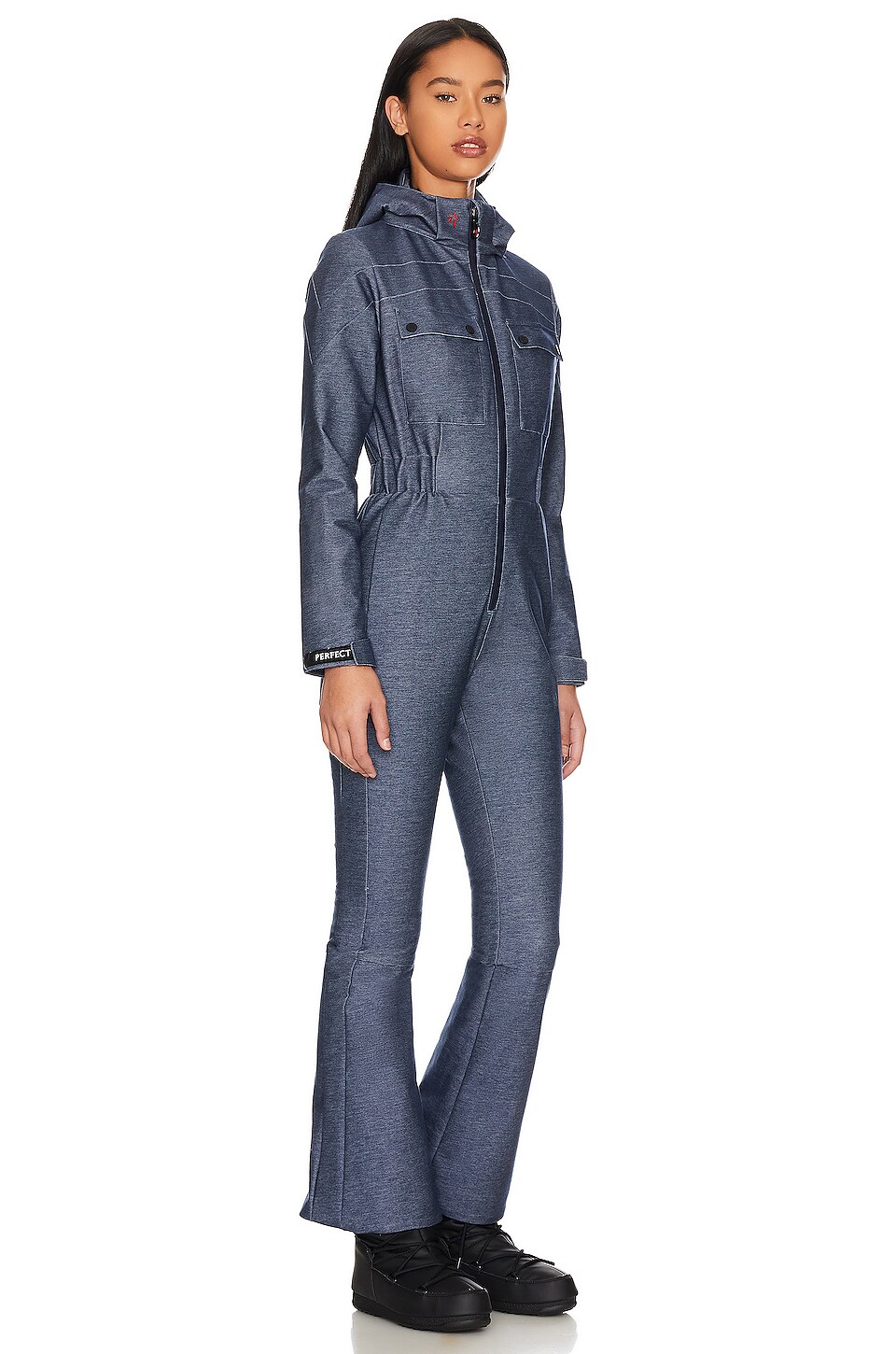 Perfect Moment Corrie Denim One Piece in Dark Denim