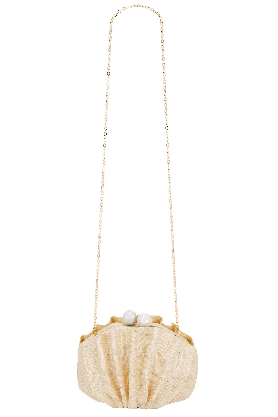 Shell Crutch Poolside The Origami Shell Clutch in Sand | REVOLVE