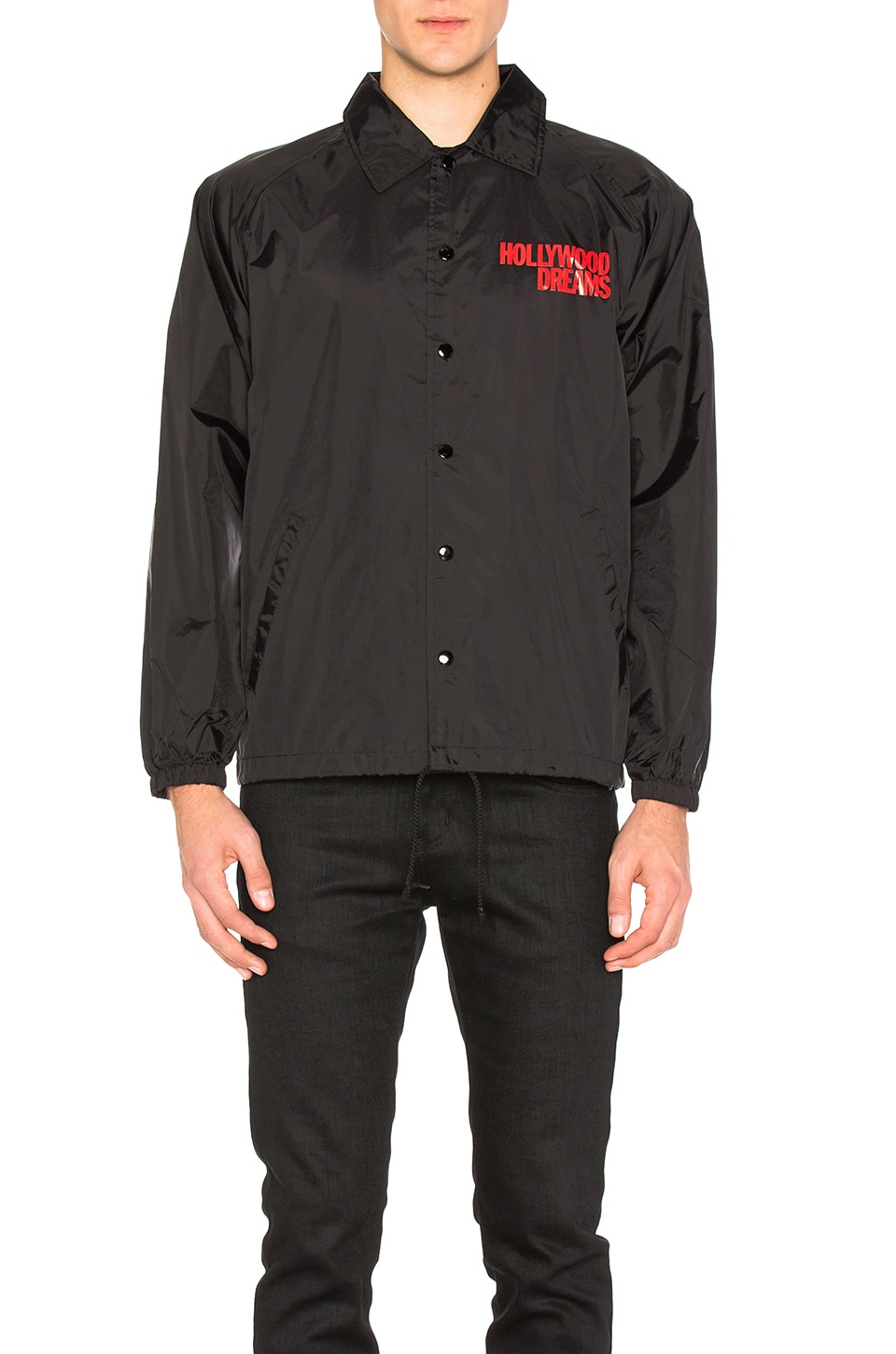 Post Malone Hollywood Dreams Coach's Jacket in Black | REVOLVE