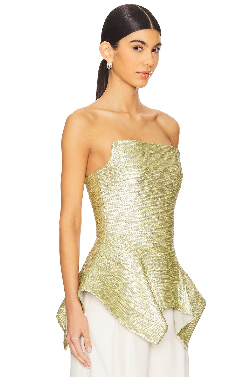 Prabal Gurung Corset Strapless Panier Top