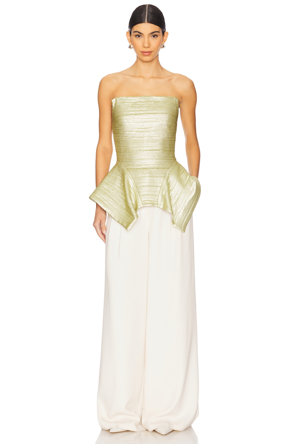 Prabal Gurung Corset Strapless Panier Top