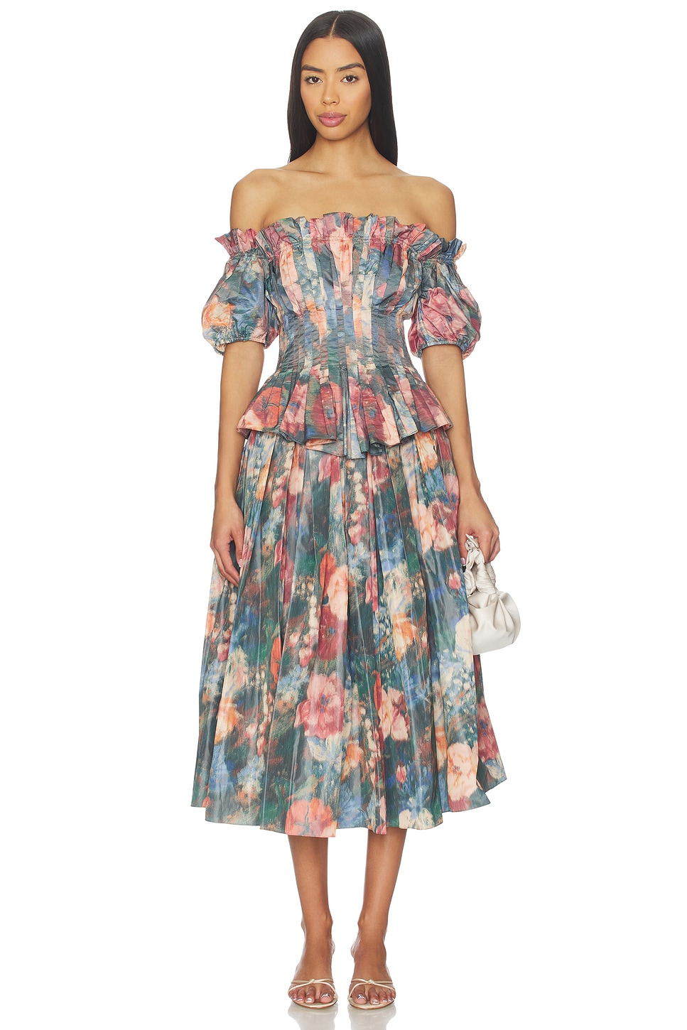 Prabal Gurung Off Shoulder Ruched Blouse