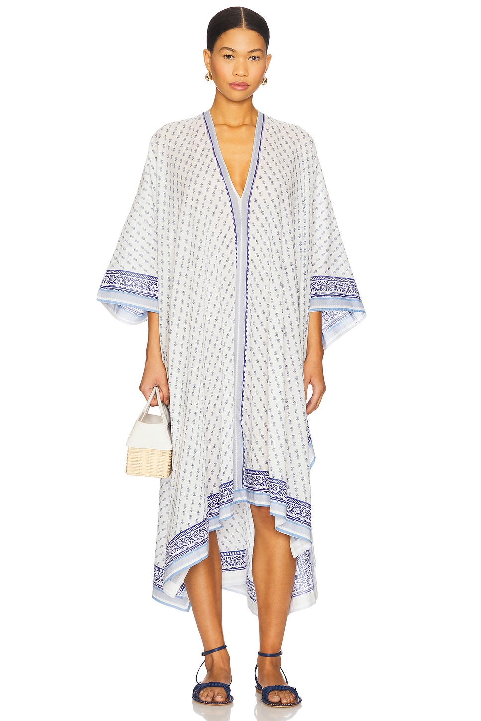 Polo Ralph Lauren Intimates Kaftan in White Cloud | REVOLVE