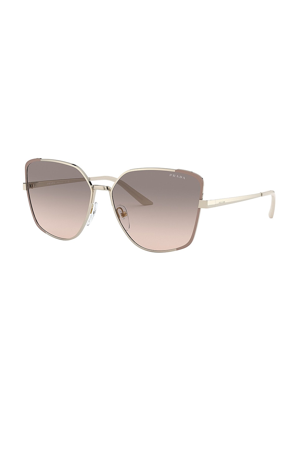 Prada Asia Square in Pale Gold, Matte Pink & Pink Grey Gradient | REVOLVE