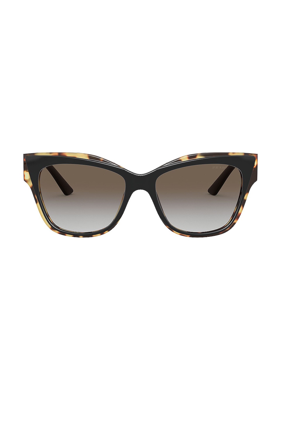 prada irregular heritage 55mm cat eye sunglasses