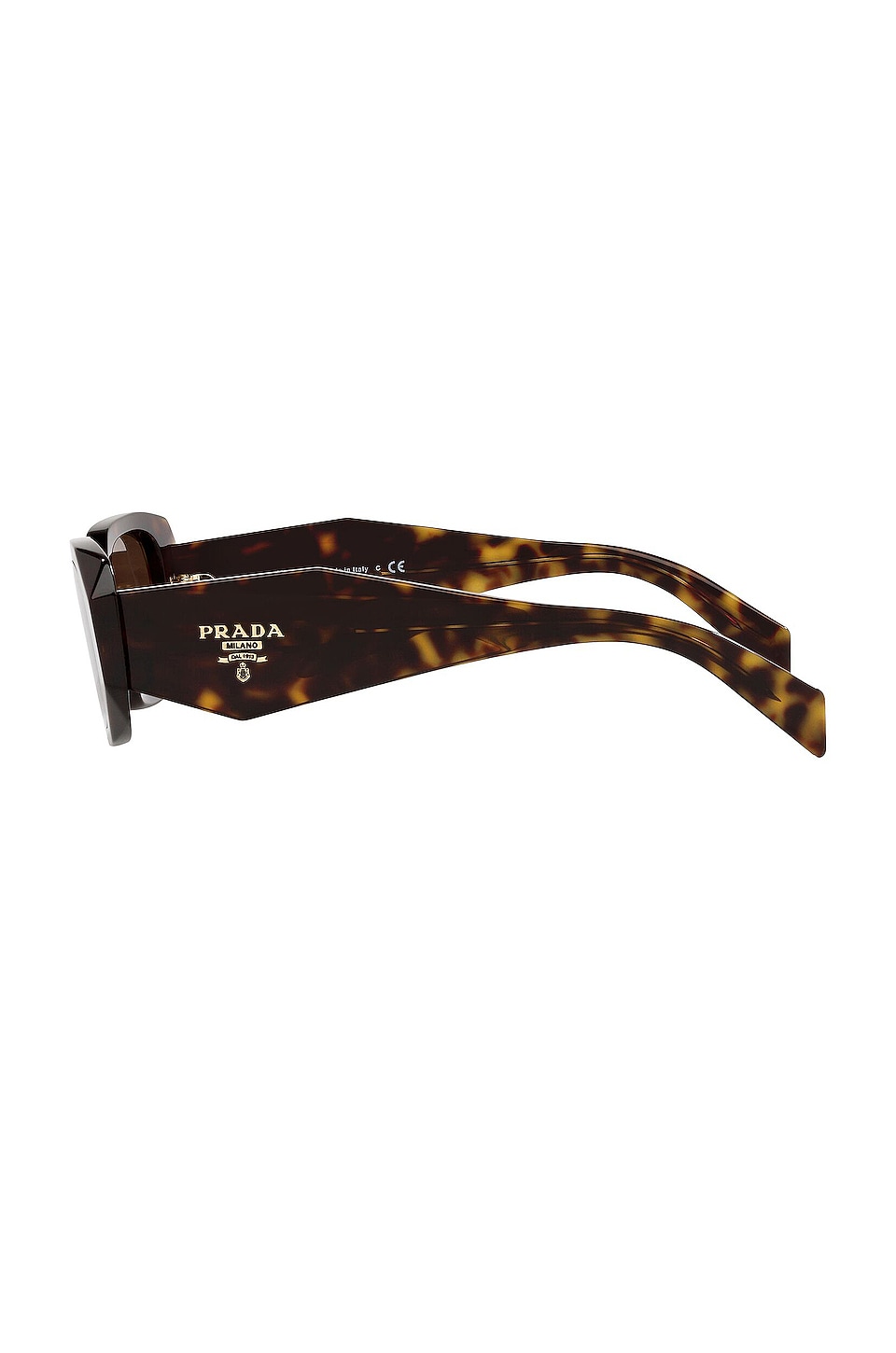 Prada Scultoreo Narrow Sunglasses in Havana