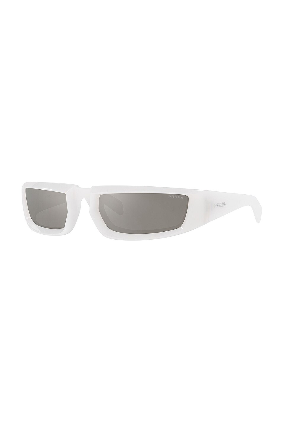 Prada Runway in Opal White & Light Grey Silver Mirror