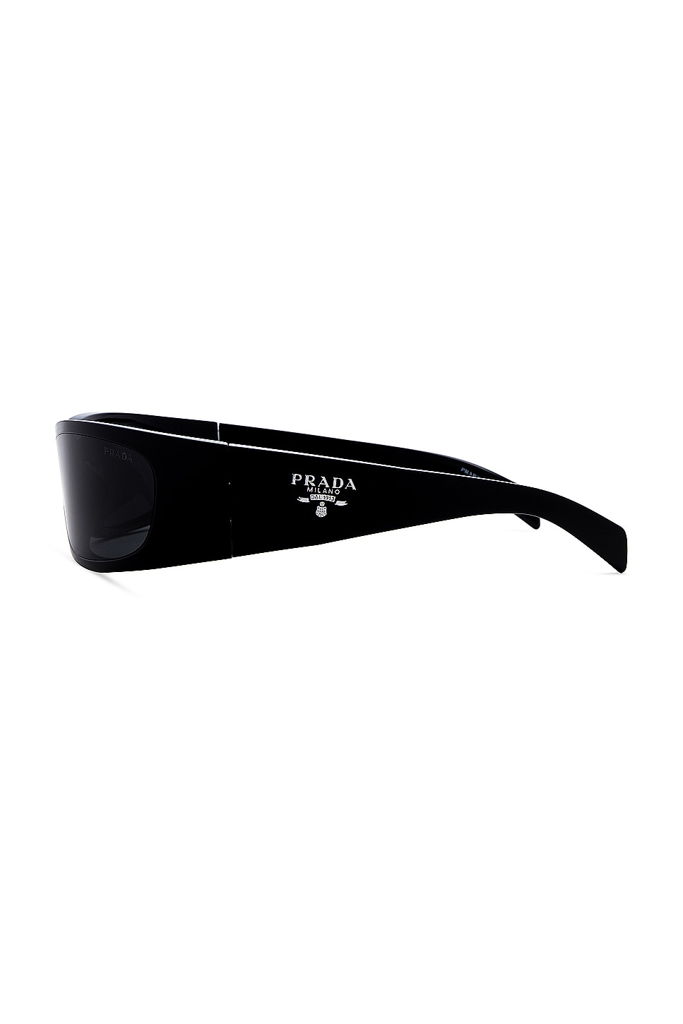 Prada Wrap Sunglasses in Black | REVOLVE