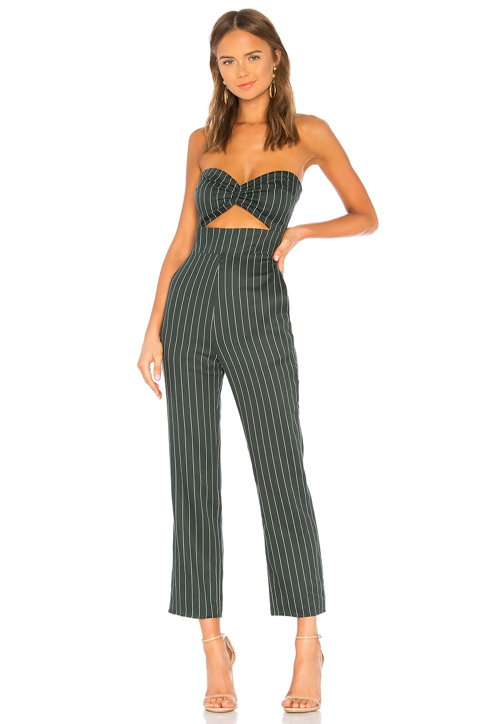 revolve green jumpsuit