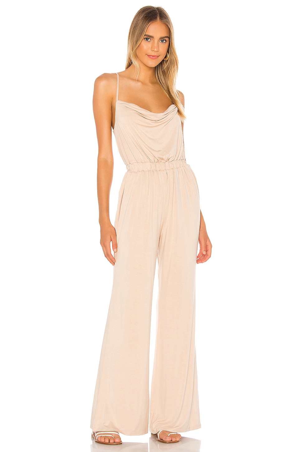 Privacy Please Isabelle Jumpsuit in Cream
