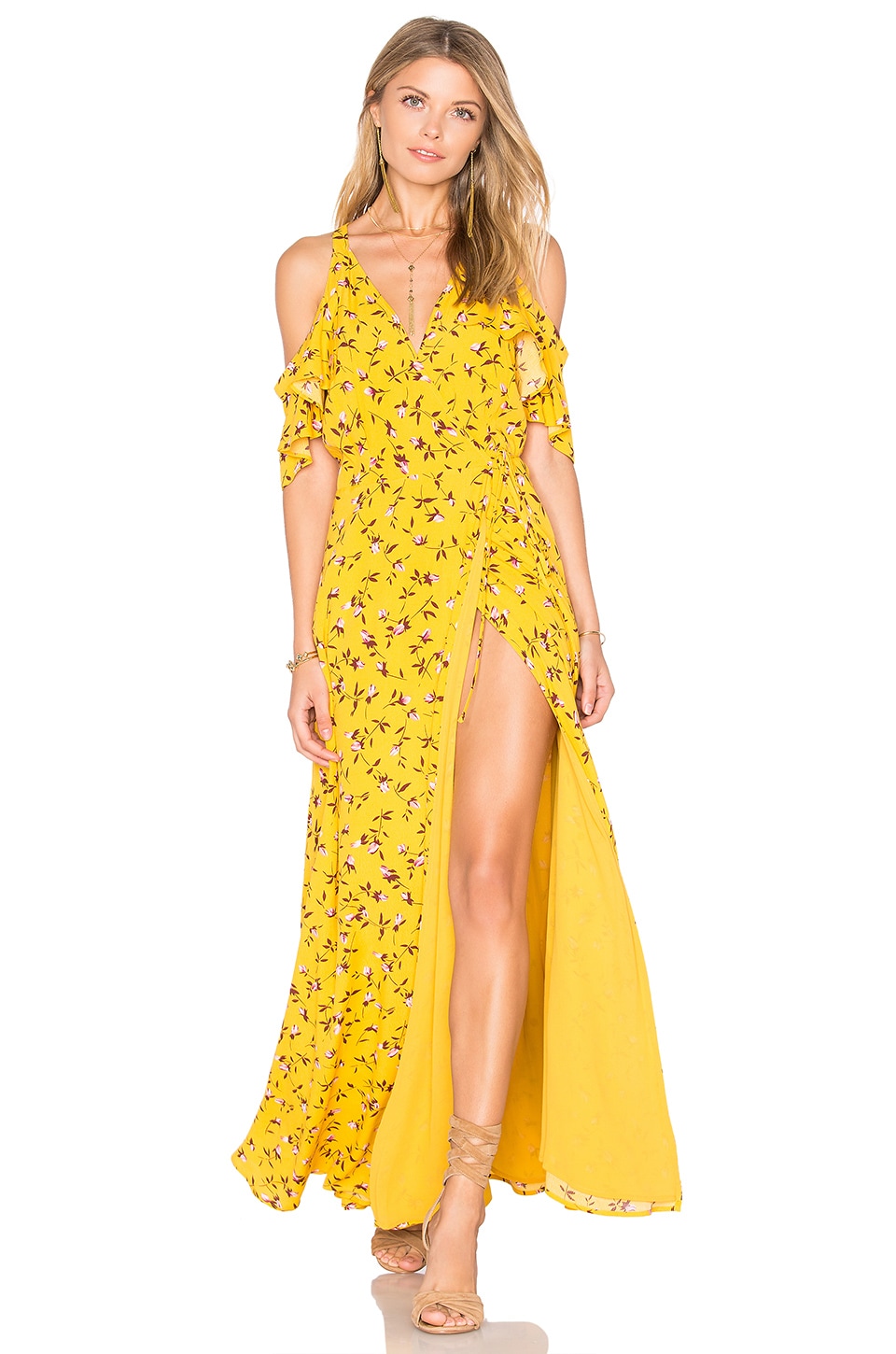 Privacy Please Acme Dress in Mustard