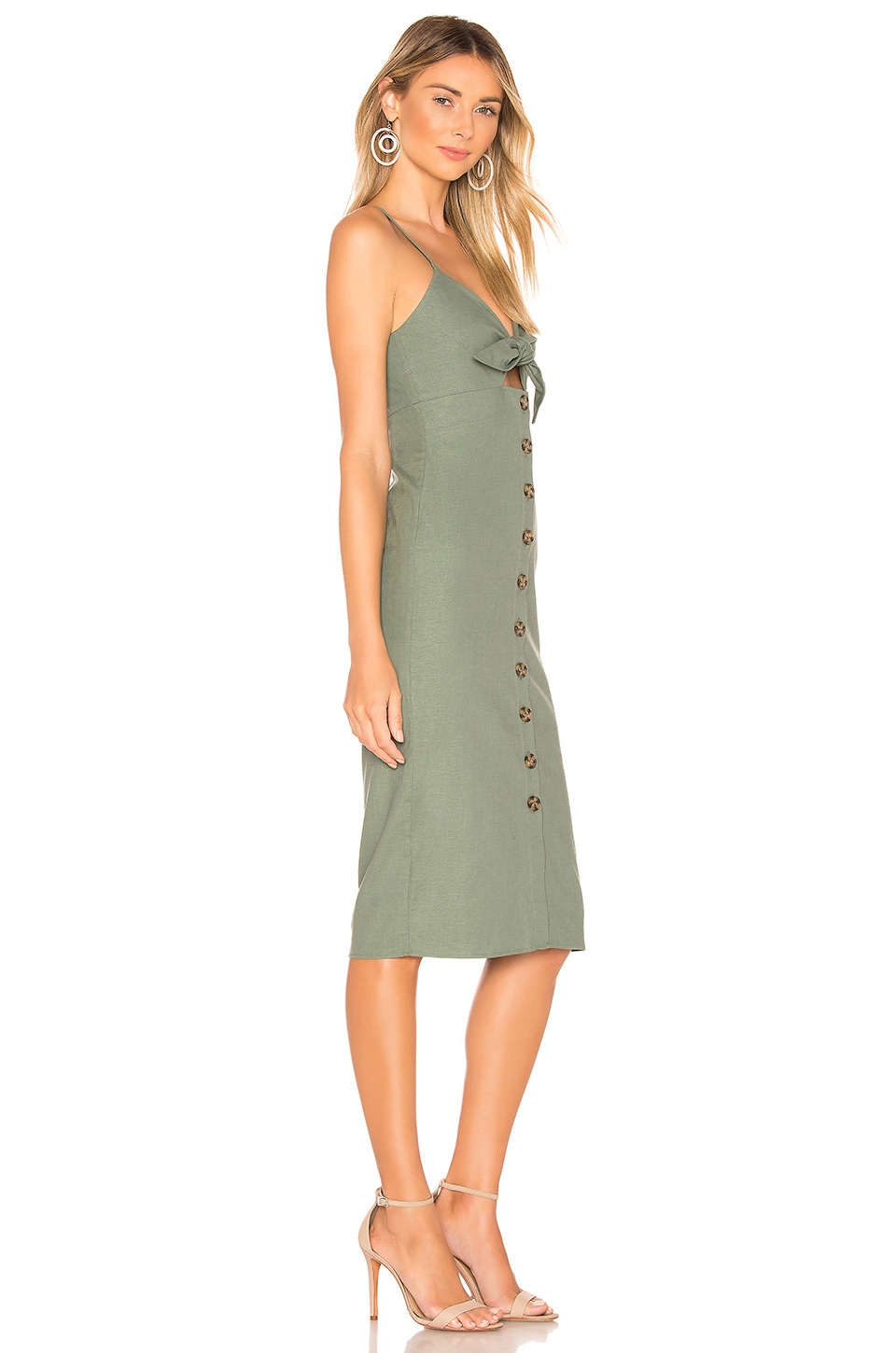Privacy Please Sage Midi Dress in Sage Green REVOLVE