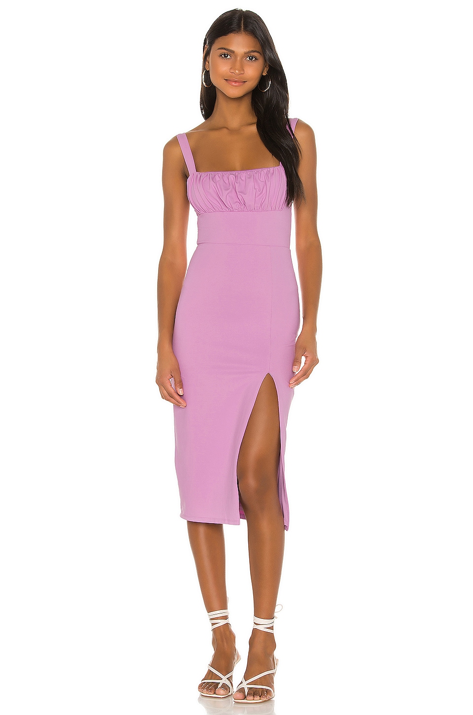 revolve lilac dress