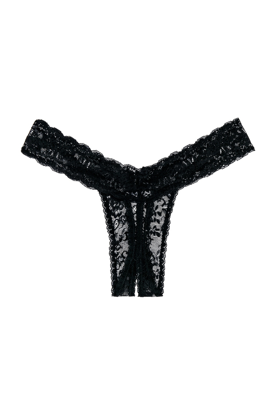 Privacy Please Georgia Ouvert Thong in Black
