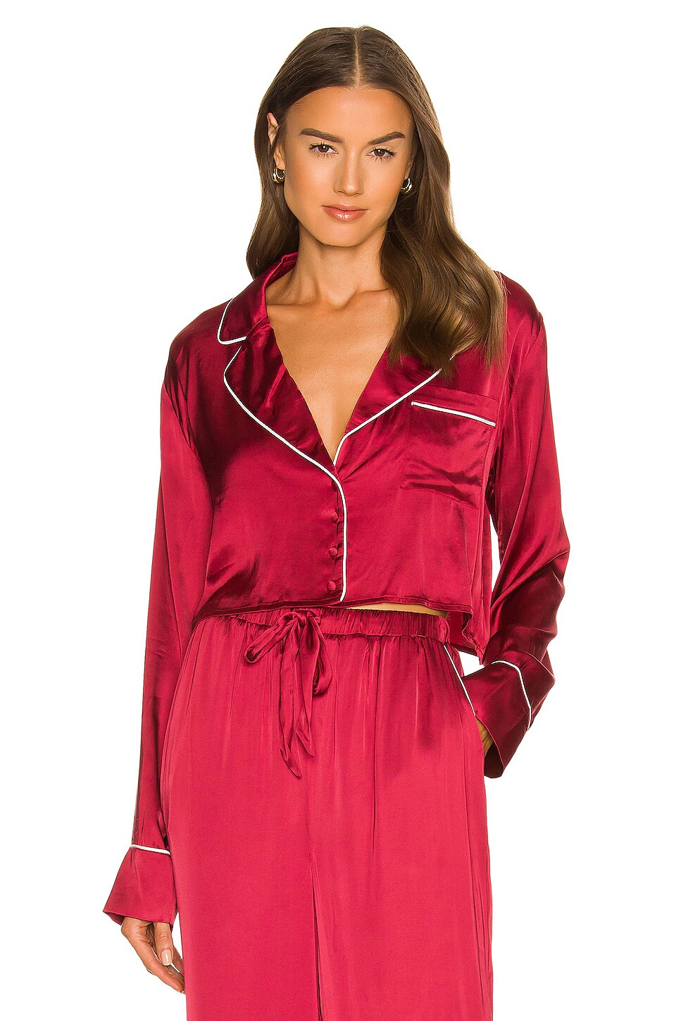 Privacy Please Chloe Top in Merlot